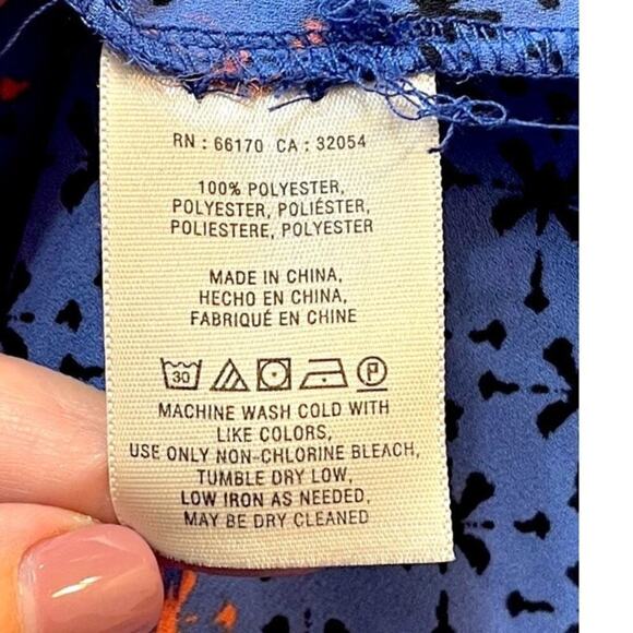 Maeve Anthropologie Womens Size 4 Eva Bluy Wrap Blouse Top Tunic Long Sleeve EUC - Picture 7 of 10